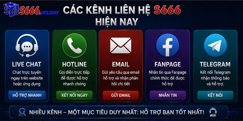Các Kênh Liên Hệ S666 Hiện Nay