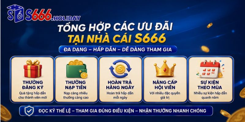 Tổng Hợp Các Ưu Đãi Tại Nhà Cái S666