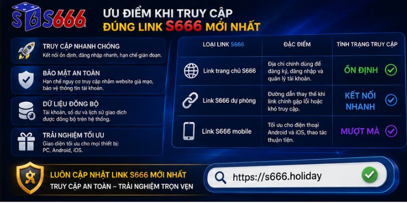 Ưu Điểm Khi Truy Cập Đúng Link S666